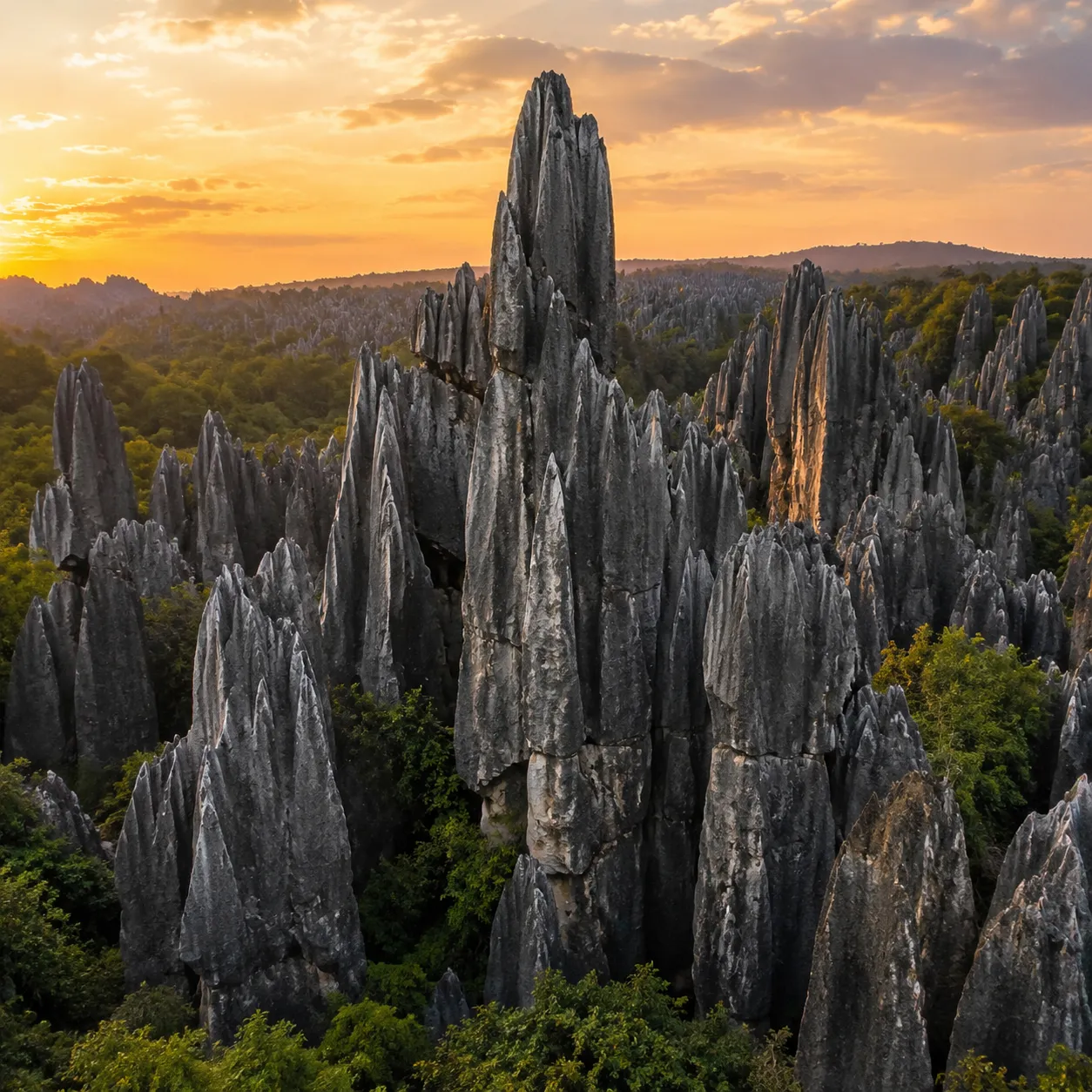 Stone Forest limestone formations